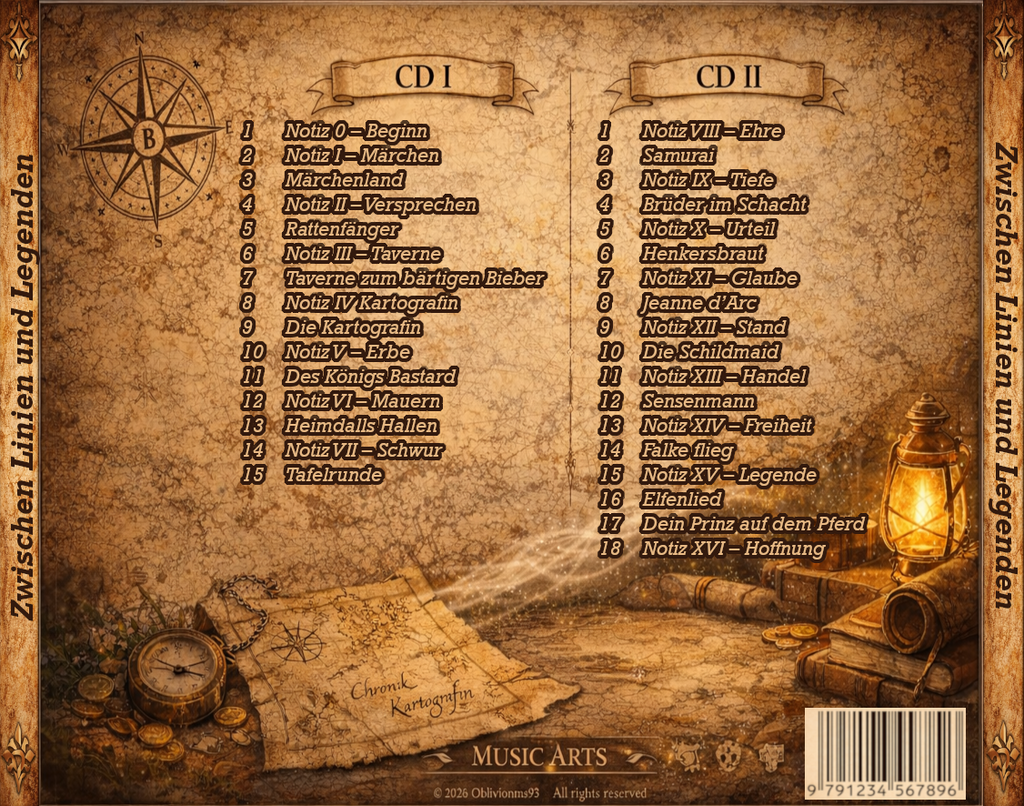 Album Doppel-CD "Zwischen Linien und Legenden" Limited Edition